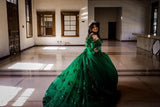 Royal Blue Lace Quinceañera Dress