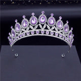 Tiara Crown , Earring , Necklace for Jewelry Set