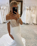 Boho Beach Mermaid Wedding Dress