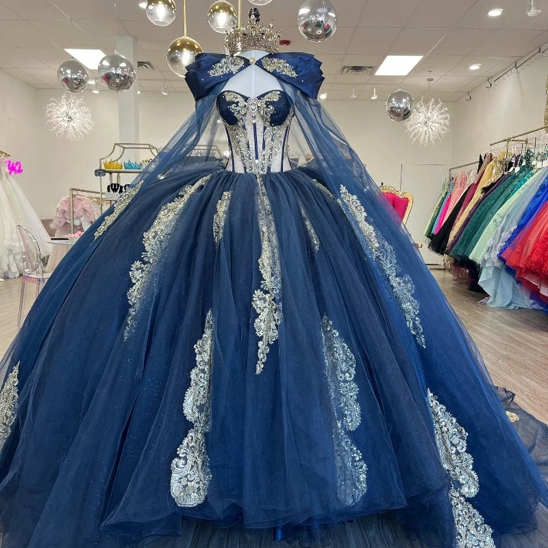  Princess Red Ball Gown Quinceañera Dress