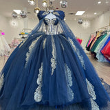  Princess Red Ball Gown Quinceañera Dress