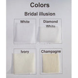 Beach Wedding Dress with Illusion Back