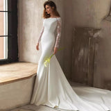 Classic Lace Long Sleeve Mermaid Wedding Dress
