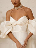 Satin Strapless Mermaid Wedding Dress