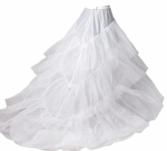 Long Train 3 Hoops Petticoat