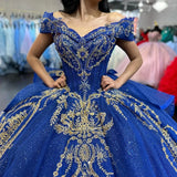 Quinceañera Off-Shoulder Dress