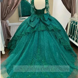 Long Sleeve Sweet 16 15 Prom Quinceanera Dress