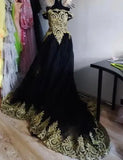 Champagne Lace Off-Shoulder Formal Gown