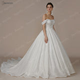 Glittery Ivory Bridal Gown